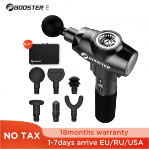 Booster E Massage Gun Deep Tissue Massager Therapy Body Muscle Stimulation Pain Relief for EMS Pain Relaxation Fitness Shaping